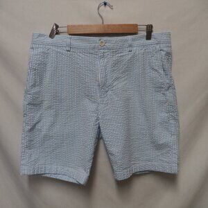 Vineyard Vines Seersucker Cotton Breaker Shorts Bermuda pockets Men Size Sz 35
